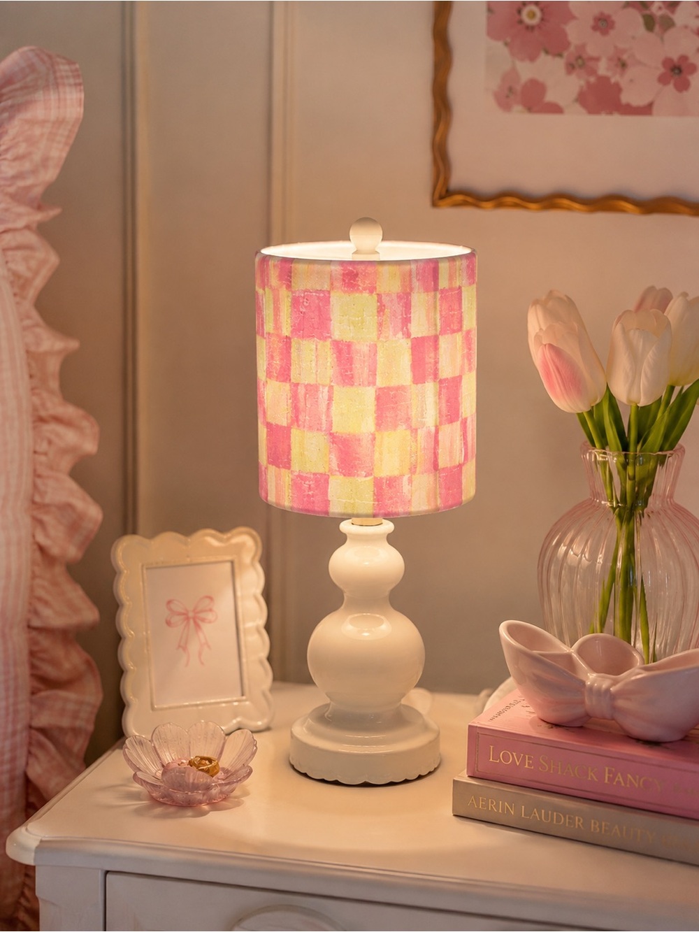 MacKenzie-Childs Tulip Check Lamp Shade